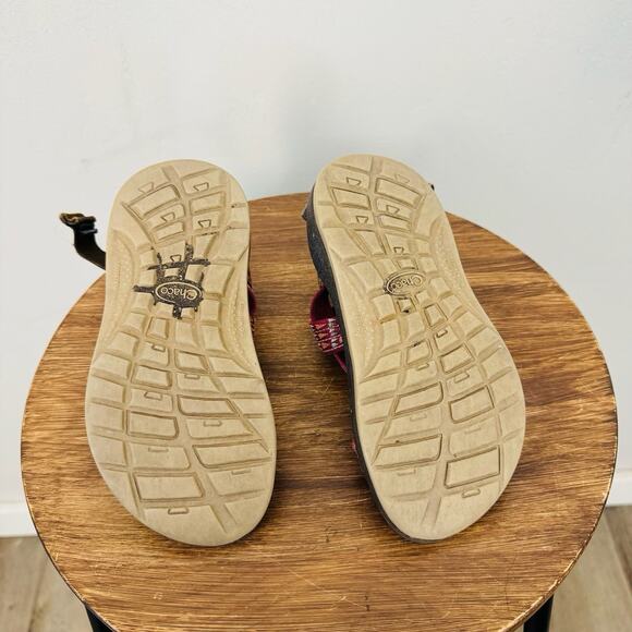 Chaco Z Cloud Pink Strappy Sandals Girls Size 12 - Picture 7 of 9